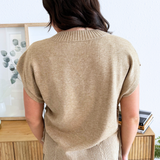 V Neck Dolman Popover Sweater w/ Ties
