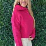 Chunky Varsity Collar Sweater