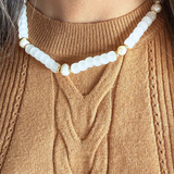 Victory Beaded Pearl Necklace