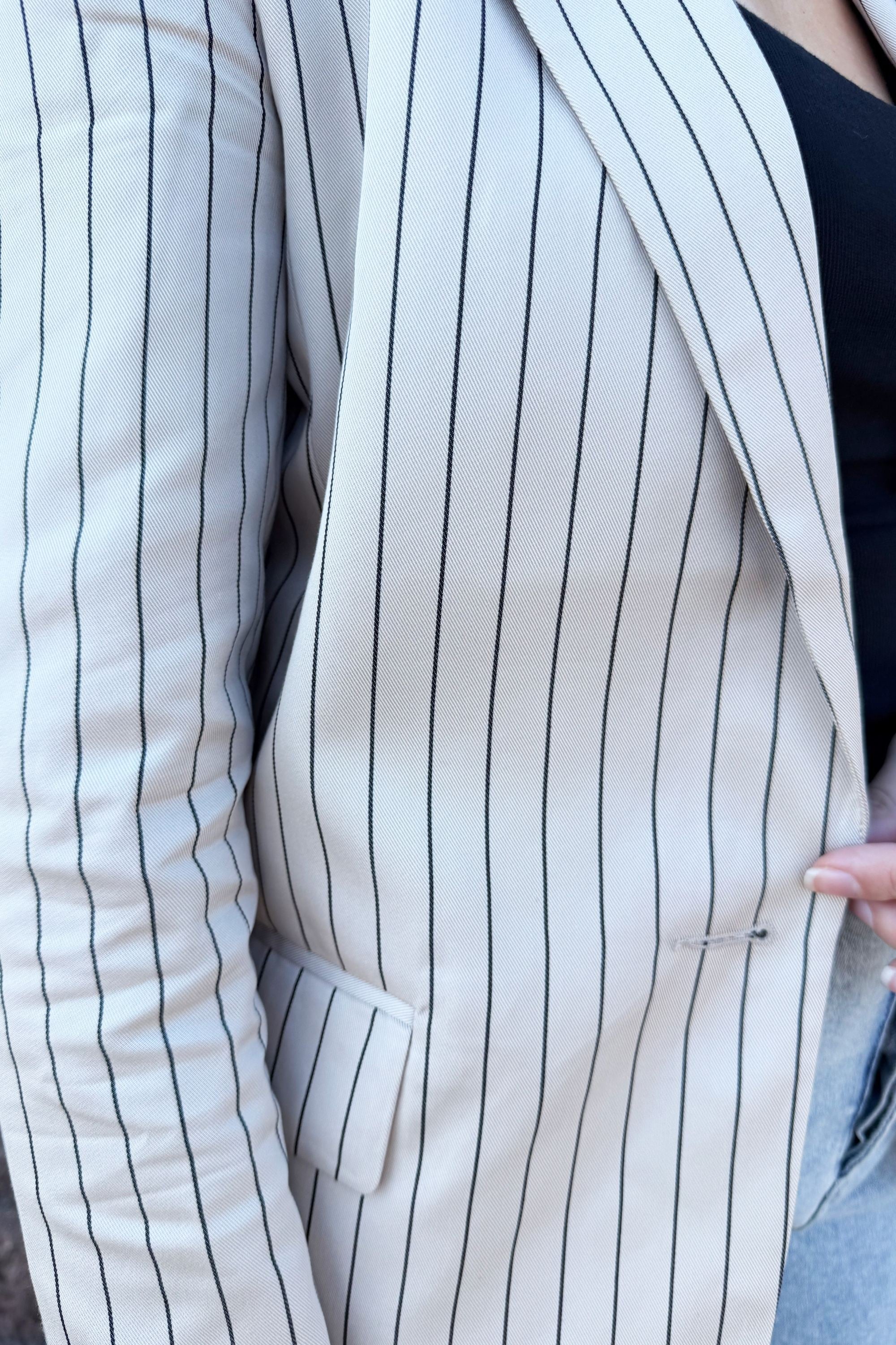 Evan Striped Blazer