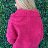 Chunky Varsity Collar Sweater