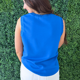 Arm and Neck Detail Tank Top