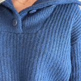 Chunky Varsity Collar Sweater