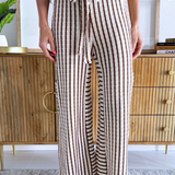 Stripe Wide Leg Pants
