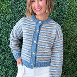 Chunky Yarn Bubble Sleeve Sweater