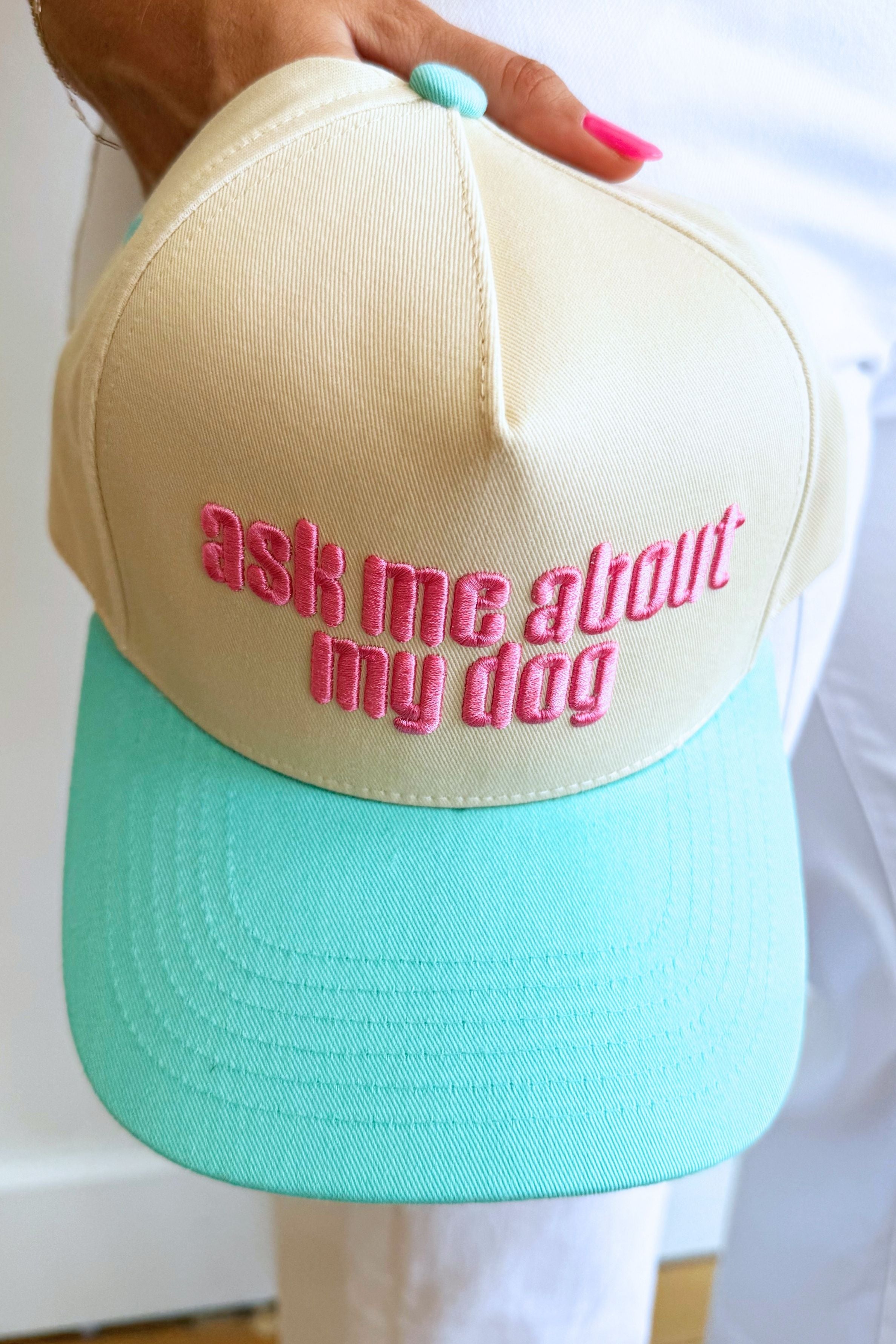 Ask Me About My Dog Trucker Hat