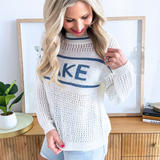 Open Light Knit "LAKE" Pullover Sweater - The 308 Boutique