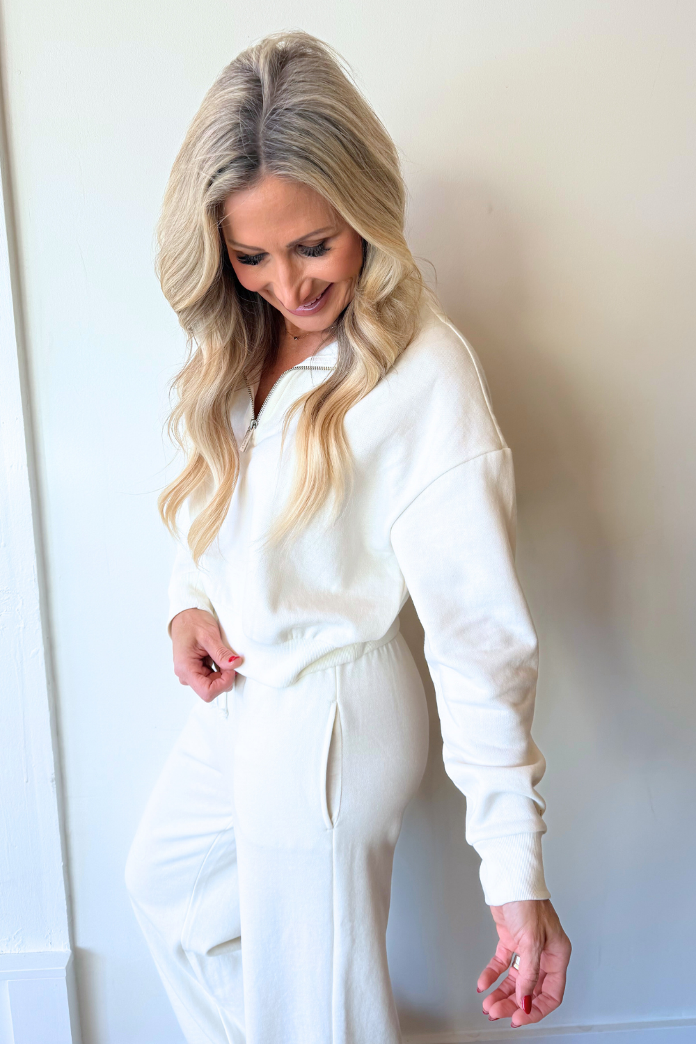 Downtown Half Zip Sweatshirt