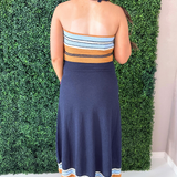 Terry Knit Halter Midi Dress