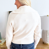 Half Zip Collared Pullover Sweater