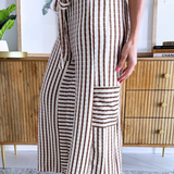 Stripe Wide Leg Pants