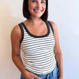 Rowe Striped Scoop Tank