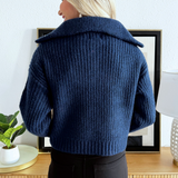 Chunky Varsity Collar Sweater