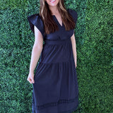 V Neck Maxi Dress