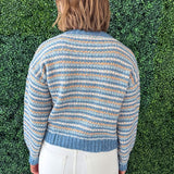 Chunky Yarn Bubble Sleeve Sweater
