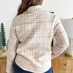 Check Patterned Sweater Jacket - The 308 Boutique