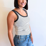 Rowe Striped Scoop Tank