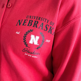 Nebraska Collegiate Button Up Cardigan