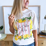 La Dolce Vita Lemon Graphic Tee