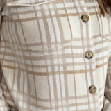 Check Patterned Sweater Jacket - The 308 Boutique