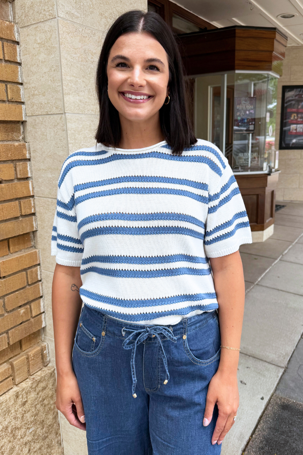 Prado Stripe Sweater Tee