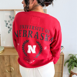 Nebraska Collegiate Button Up Cardigan
