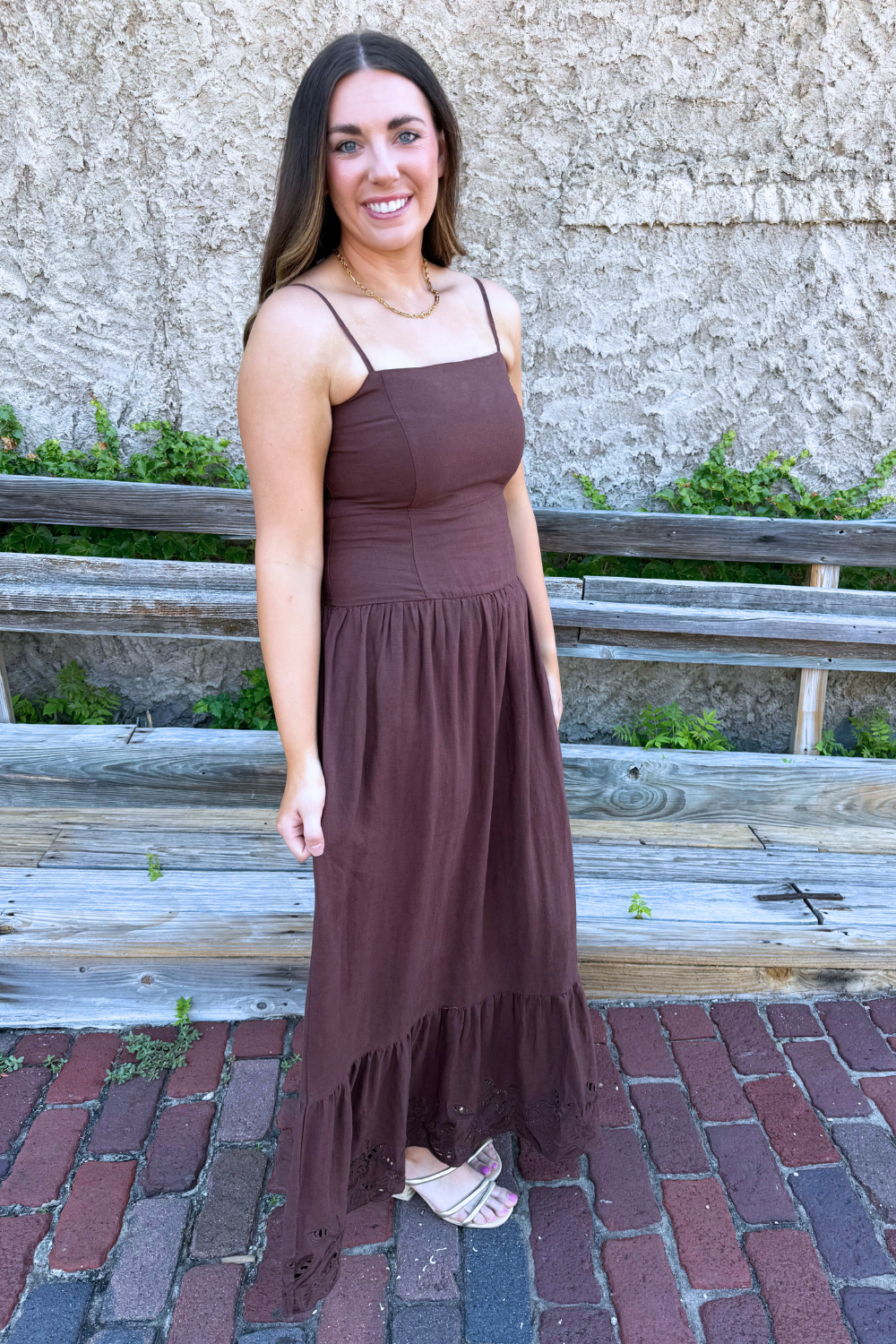 Esti Embroidered Maxi Dress