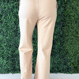 Drawstring Slit Bottom Pants