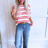 Prado Stripe Sweater Tee