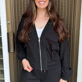Front Pocket Zip Jacket