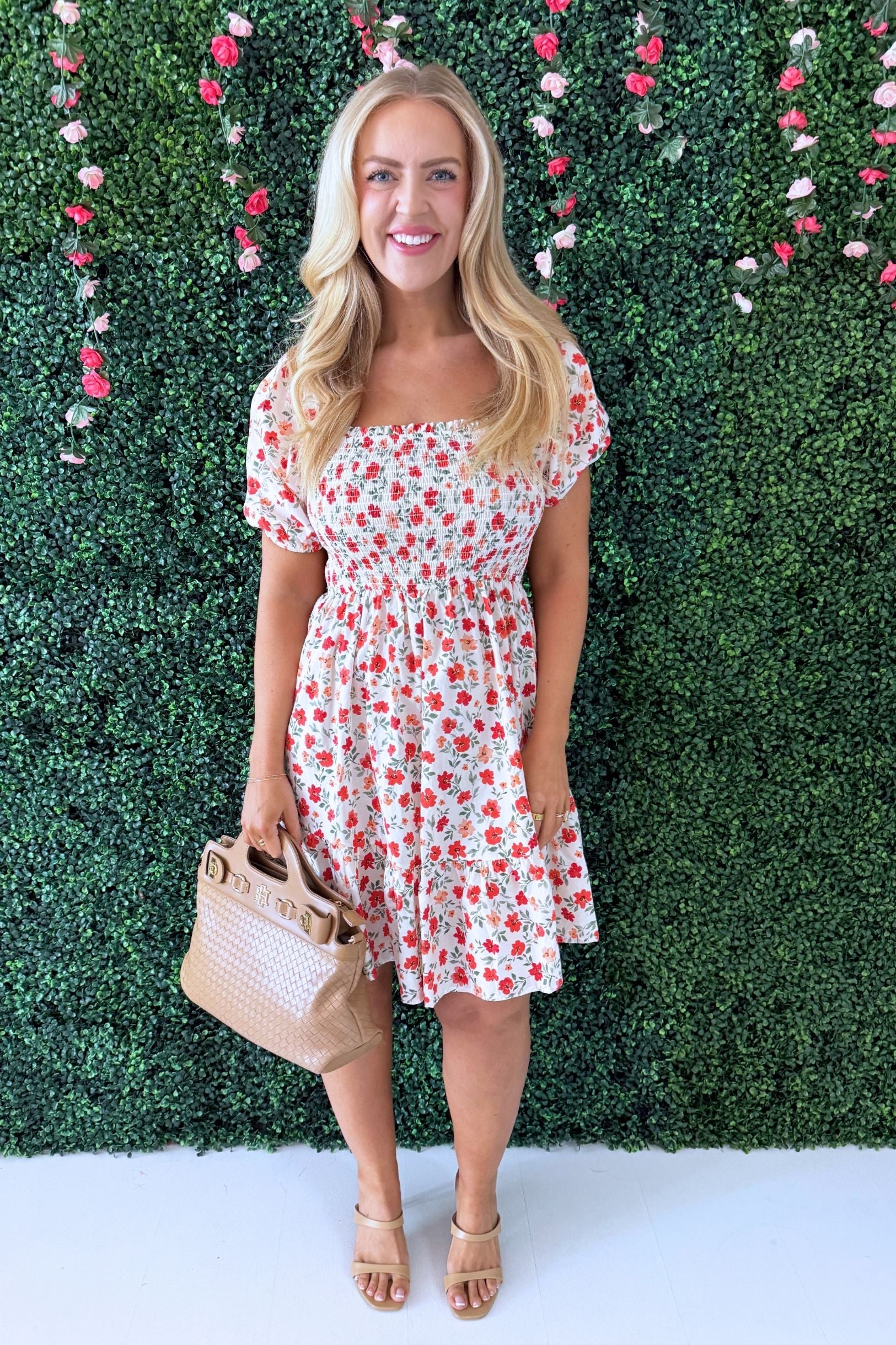 puff sleeve mini poplin dress SIMKHAI Cleo Poplin Mini Shirt Dress