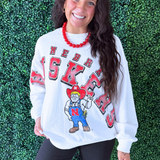 Nebraska Bryant Bend Lantern Sleeve Crew