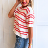 Prado Stripe Sweater Tee
