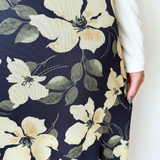 Eda Ren Floral Mesh Midi Skirt