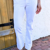 Stella High Rise Fab Ab Flare Front Pin Tuck