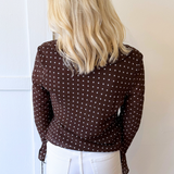 Polka Dot Ruffle Blouse