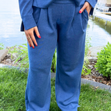 Pull On Pleated Wide Leg 30" Inseam