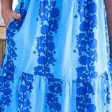 Ruffle Sleeve Scoop Neck Maxi Dress