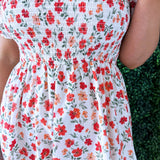 Puff Sleeve Mini Poplin Dress