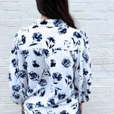 Pressed Daisy Volume Sleeve Shirt