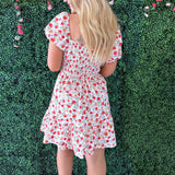 Puff Sleeve Mini Poplin Dress