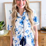 Blossom Short Sleeve Ruffle Pajama Set