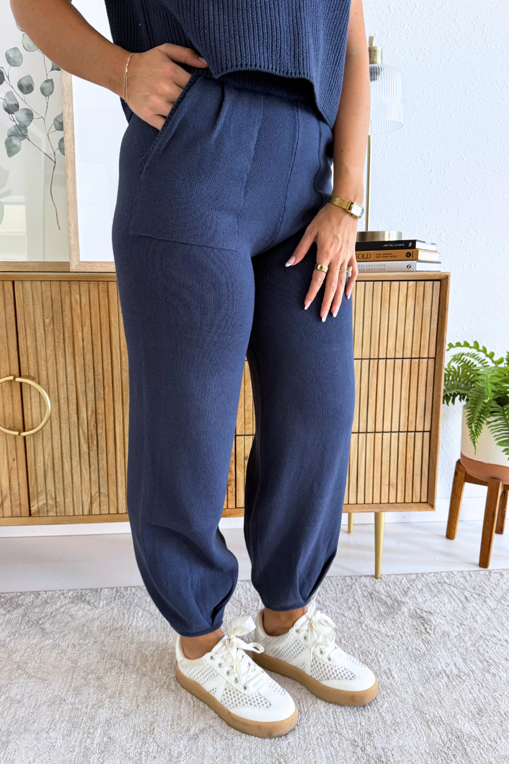 Pleated Front Cinch Bottom Pants