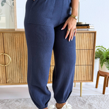 Pleated Front Cinch Bottom Pants