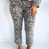 Kelsey High Rise Ankle Flare with Raw Hem