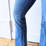 Kelly High Rise Fab Ab Ankle Flare Inset Leg