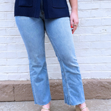 Kelsey High Rise Fab Ab Ankle Flare Inset Leg
