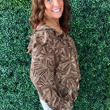 Long Sleeve Double Ruffle V-Neck Woven Blouse