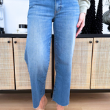 Charlotte High Rise Culottes with Raw Hem