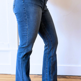 Kelly High Rise Fab Ab Ankle Flare Inset Leg